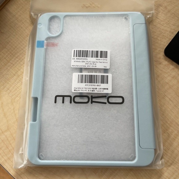 MoKo Tablet Case iPad Mini 6 Sky‎ Blue - Picture 1 of 4